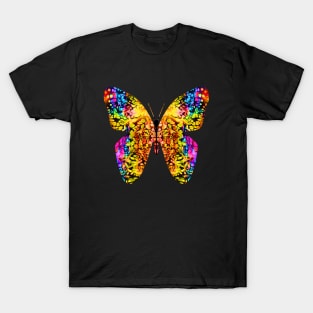 Surreal Butterfly in Vibrant Colors T-Shirt